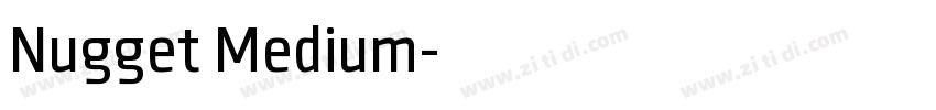 Nugget Medium字体转换